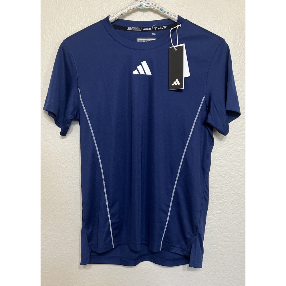 Adidas Navy Blue Regular Fit JF1534 T-Shirt Size Small , S, NWT